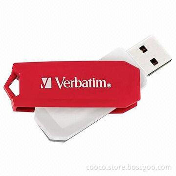 Swivel USB Flash Drive, Capacity of 1 to 256GB, High-speed USB2.0 Transfer Rate